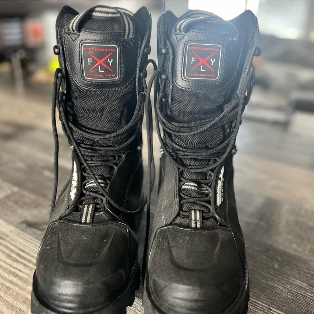 Fly racing boulder black boots